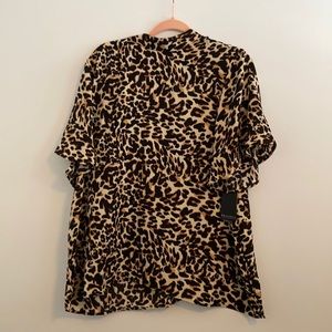 NWT ELOQUII Leopard blouse